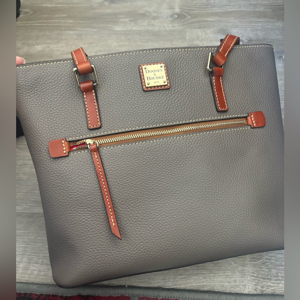 Dooney & Bourke Pebble Grain Leather Shopper - Elephant (Wallet not included)